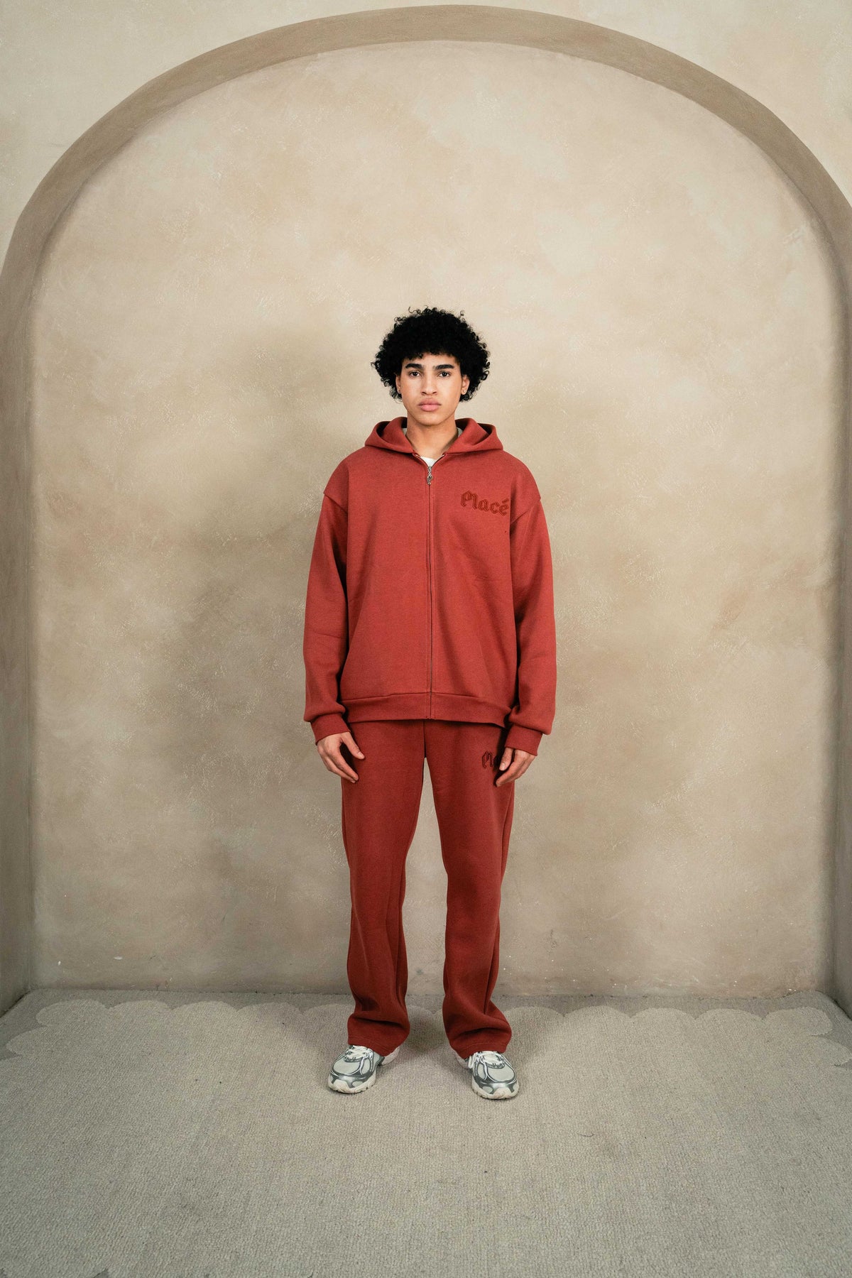 Elevate Tracksuit Rust Red