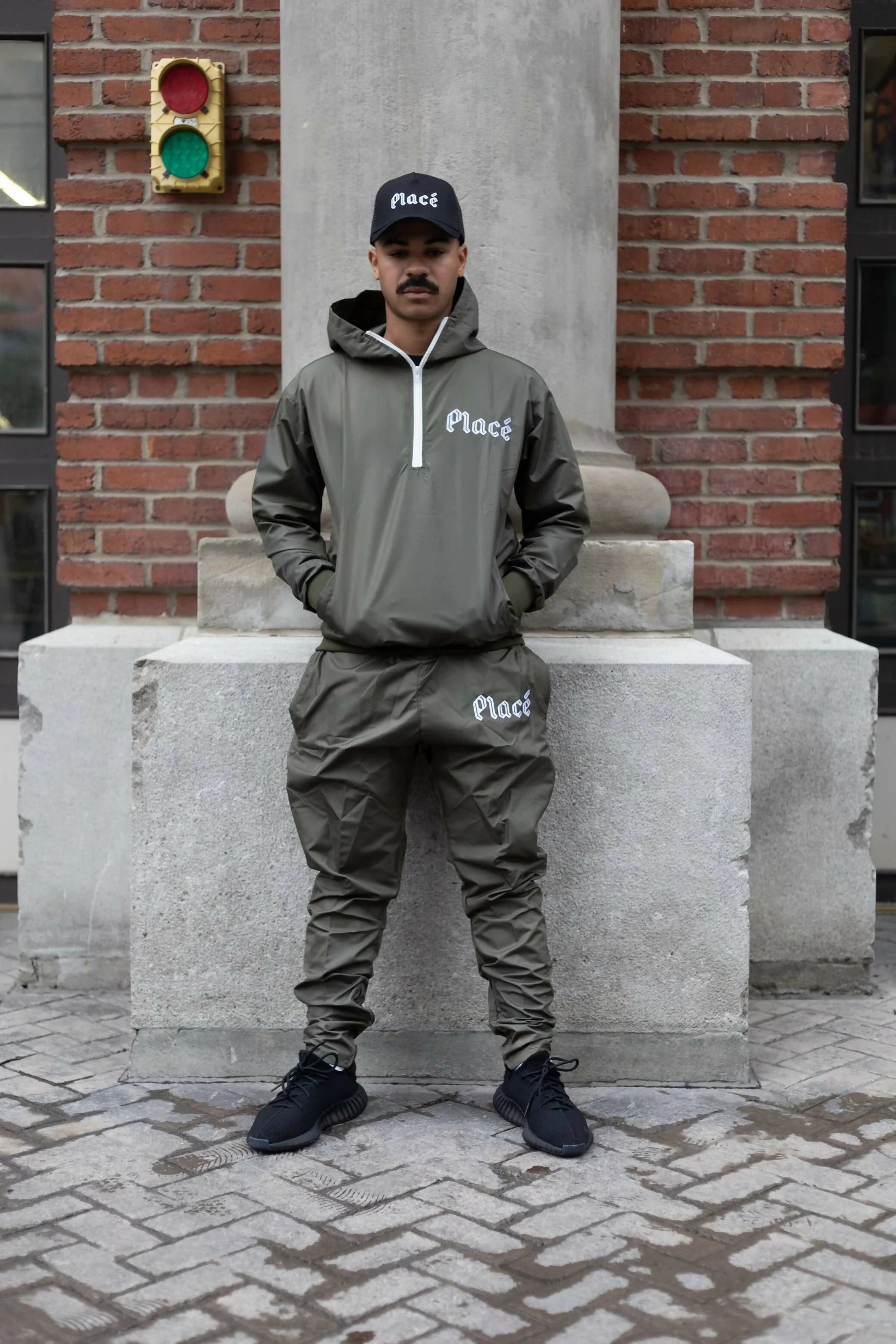 Placé Windbreaker Kaki