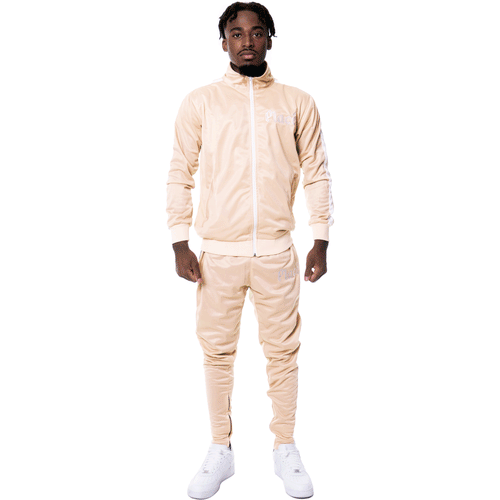 Cream top tracksuit mens
