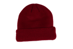 P BURGUNDY EMBROIDERED BEANIE