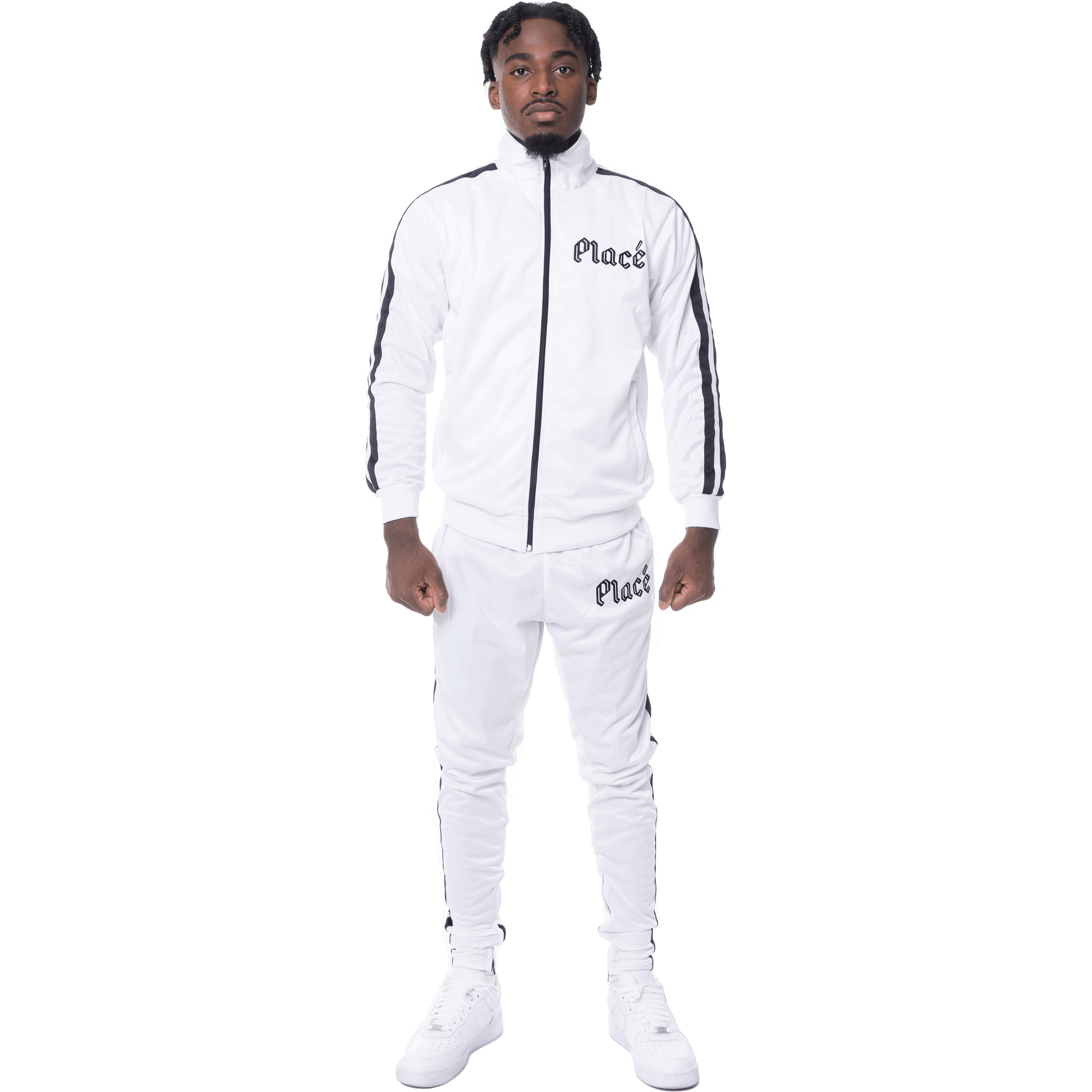 White tracksuit sales