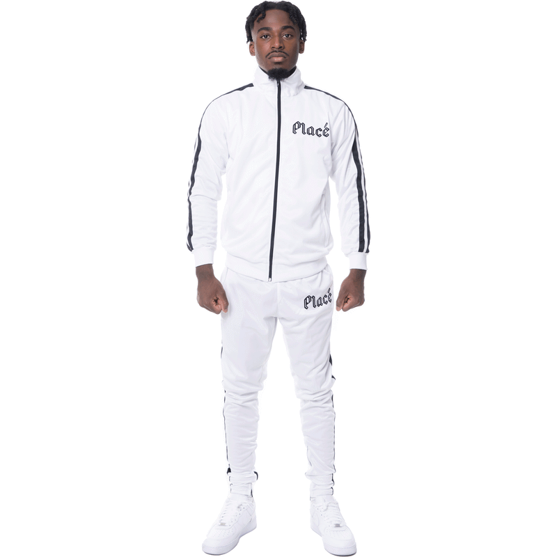 EXECUTIVE WHITE TRACKSUIT