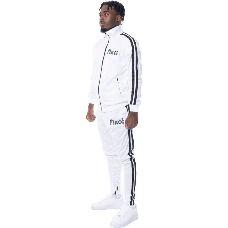 EXECUTIVE WHITE TRACKSUIT